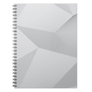 Modern, trendy, cool, simple, artistic pattern notebook