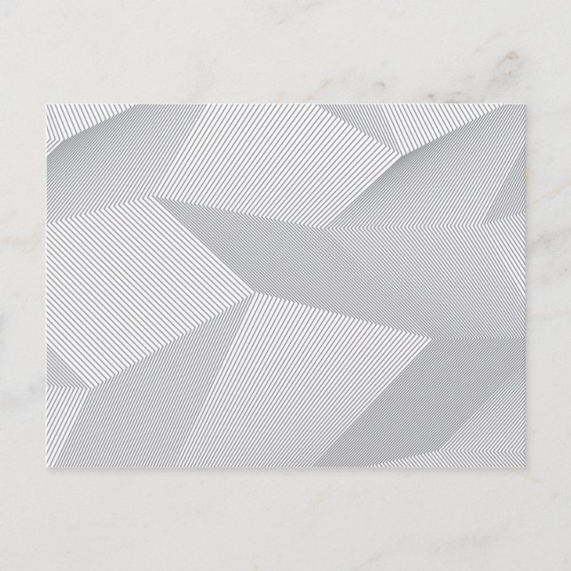 Modern, trendy, cool, simple, artistic pattern postcard (Front)