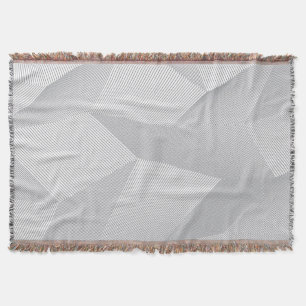 Modern, trendy, cool, simple, artistic pattern throw blanket