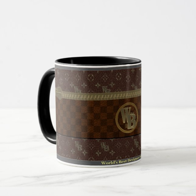 Modern & Trendy Custom World's Best Designer Mum Mug (Front Left)