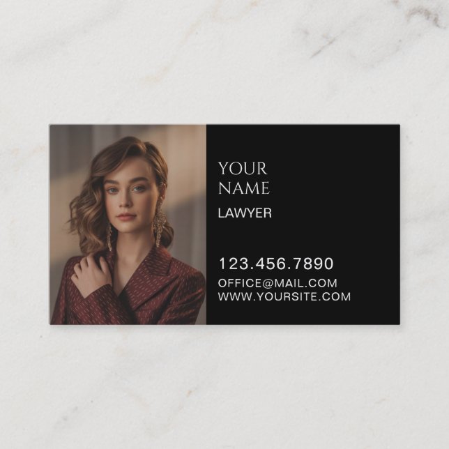 modern trendy customisable business cards (Front)