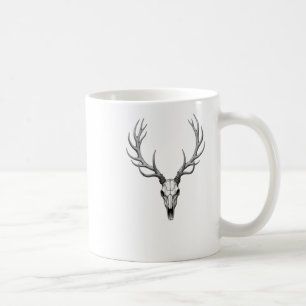 Modern Trendy Deer Skull Sticker2  Coffee Mug