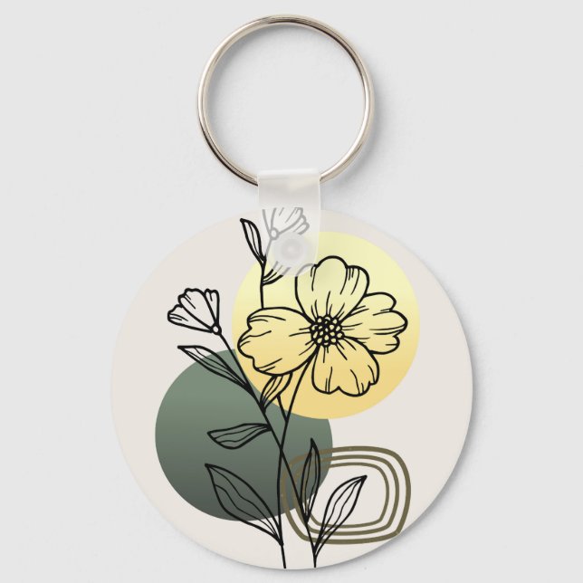  Modern trendy design  Key Ring (Front)