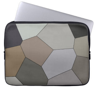 Modern Trendy Earth Toned Pattern Laptop Sleeve