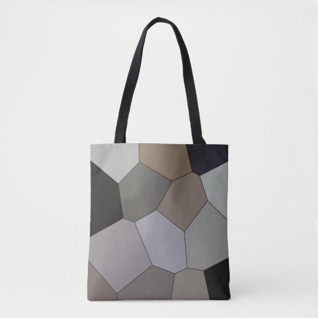 Modern Trendy Earth Toned Pattern Tote Bag (Front)