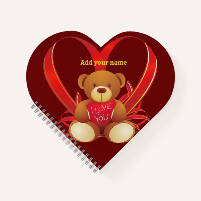 Modern Trendy Elegant Best Popular Love Notebook (Front)