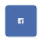 Modern trendy Facebook social media simple logo