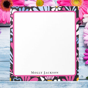 Modern Trendy Fun Bohemian Girly Notepad