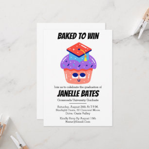 modern trendy funny graduation invitations