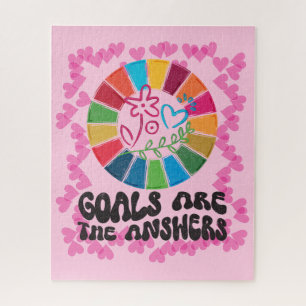 Modern Trendy Gifts Goals for Sustainability Peace Jigsaw Puzzle