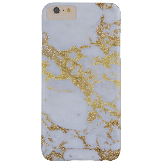 Modern Trendy Gold Glitter Marble Case-Mate iPhone Case (Back)