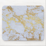 Modern Trendy Gold Glitter Marble Mouse Pad<br><div class="desc">A modern trendy gold glitter marble photo that combines elements of gold,  glitter,  and marble textures to create a stylish and contemporary image. The marbled design features a marble texture background,  providing a sophisticated and luxurious feel. The combination of gold,  glitter,  and marble creates a trendy and modern aesthetic.</div>