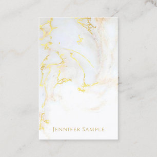 Modern Trendy Gold Marble Golden Elegant Template Business Card