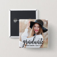 Modern Trendy Graduation Photo Announcement