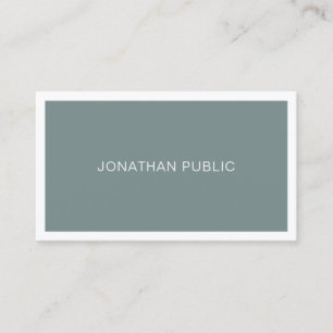 Modern Trendy Green Creative Sleek Design Luxury Business Card