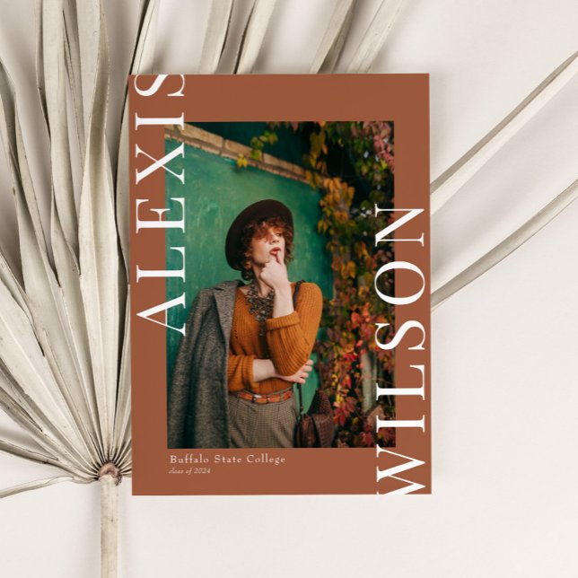 Modern Trendy Minimalist 3 Photo Graduation Invitation (Creator Uploaded)