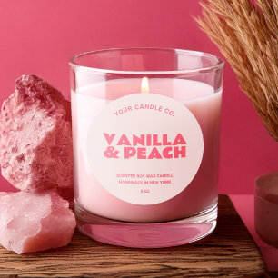 Modern Trendy Minimalist Candle Label