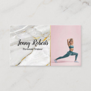 Modern & Trendy Personal Trainer Fitness Business Card