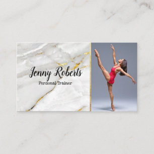 Modern & Trendy Personal Trainer Fitness  Business Card