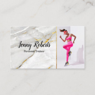 Modern & Trendy Personal Trainer Fitness Business Card