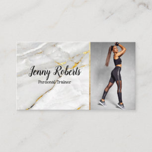Modern & Trendy Personal Trainer Fitness Business Card