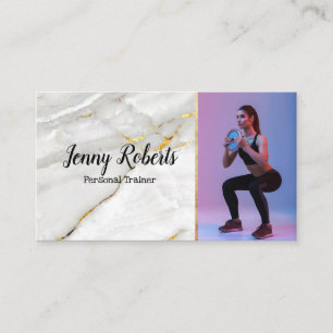 Modern & Trendy Personal Trainer Fitness Business Card