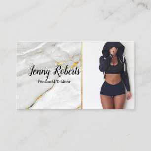 Modern & Trendy Personal Trainer Fitness Business Card