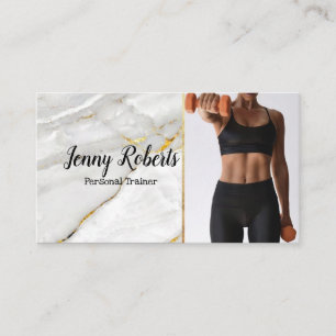Modern & Trendy Personal Trainer Fitness Business Card