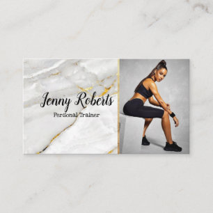 Modern & Trendy Personal Trainer Fitness Business Card