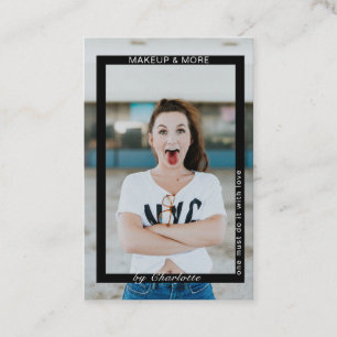 Modern Trendy Photo Business Card