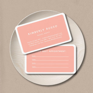 Modern, Trendy, Salon Appointment Card
