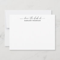 Modern Trendy Script From the desk of Name