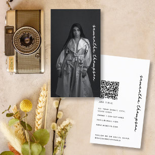Modern Trendy Script Professional Photography  Business Card