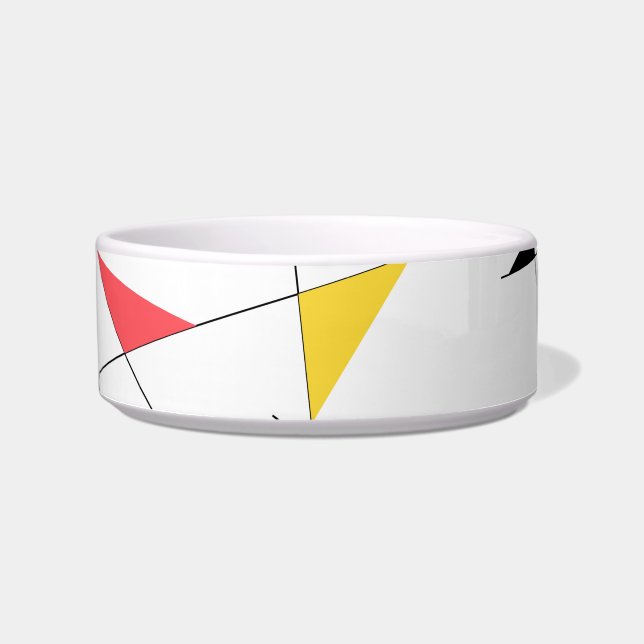 Modern, trendy, simple, fun geometric graphic bowl (Front)