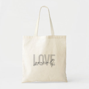 Modern, trendy, simple, urban design Love Yourself Tote Bag