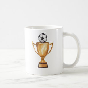 Modern Trendy Soccer Ball Football Coffee Mug