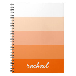 Modern Trendy Stripes Personalised Notebook
