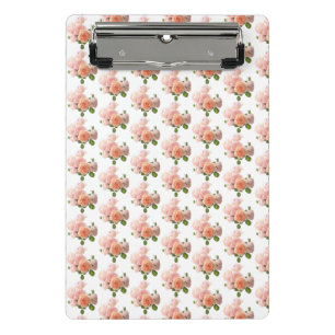 Modern Trendy Template Elegant Roses Design Mini Clipboard