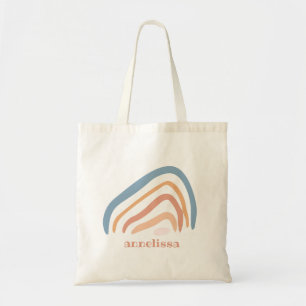 Modern Trendy Whimsical Rainbow For Girls Tote Bag