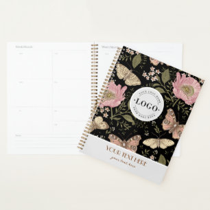 Modern Trendy Wildflower Botanical Floral Monogram Planner