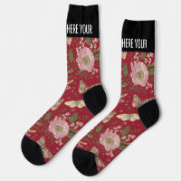 Modern Trendy Wildflower Botanical Floral Monogram