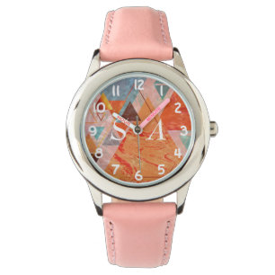 Modern triangle design – artistic geometry  watch