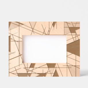 Modern Triangle Geometric Etched Frames