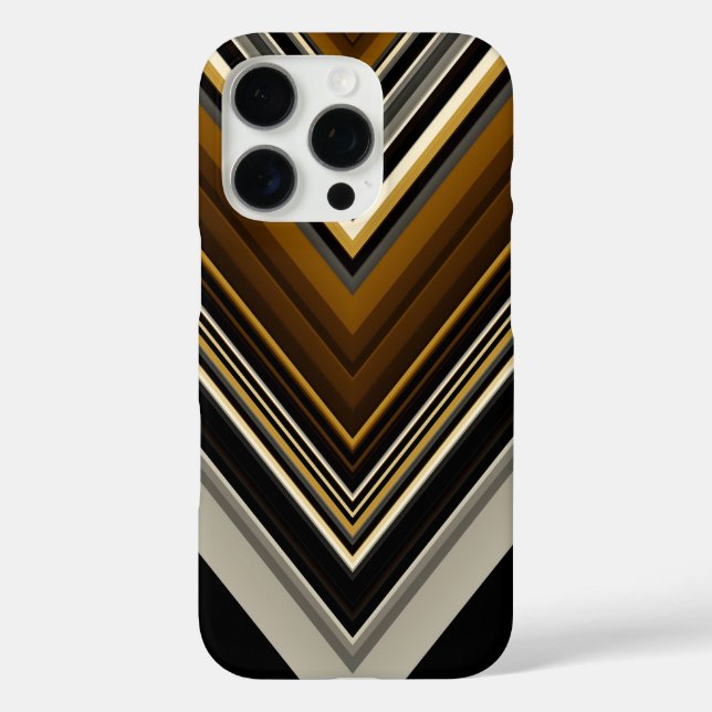 Modern triangles abstract and custom initials Case-Mate iPhone case (Back)