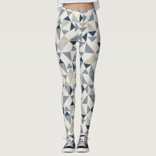 modern triangles leggings