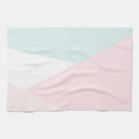 Modern Triangles Pattern Blue & Pink Geometric