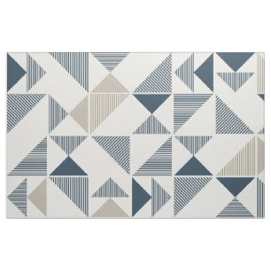 modern triangles print fabric