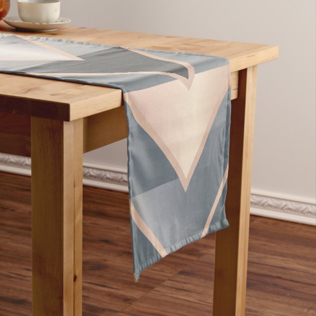Modern Triangles Short Table Runner (In Situ)