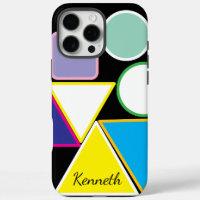 Modern Triangles Vibrant Geometric Patterned