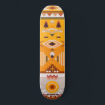 Modern Tribal Abstract Custom Personalised Name Skateboard<br><div class="desc">Modern Tribal Abstract Custom Personalised Name Skateboard features your personalised name in modern typography on an abstract orange and brown tribal pattern. Personalise by editing the text in the text box provided. Give a custom made gift, personalised skateboard to your favourite skateboarder for Christmas, birthday or your BFF. Designed by...</div>